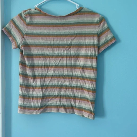 🪩American Eagle striped shirt! - Picture 2 of 4